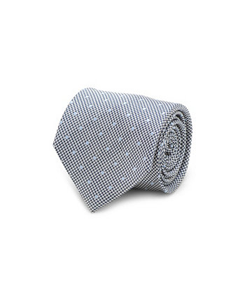 Шелковый мужской галстук в горошек в елочку Ox & Bull Trading Co.