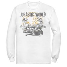 Мужская футболка Jurassic World с потертостями Raptor Battle Jurassic World
