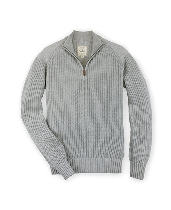 Men's Long Sleeve Raglan Half Zip Sweater Hope & Henry