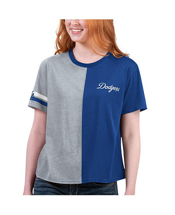 Женская королевская серая футболка Los Angeles Dodgers Power Move Starter