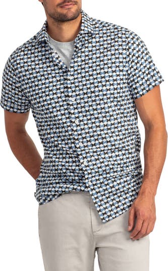 Рубашка на пуговицах с короткими рукавами с геопринтом Rodd & Gunn Hamilton's RODD AND GUNN