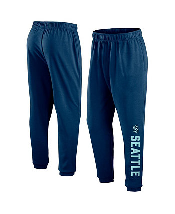 Мужские флисовые спортивные штаны темно-синего цвета Seattle Kraken Chop Block Fanatics