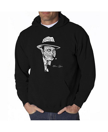 Мужская толстовка с капюшоном Word Art - Al Capone - Original Gangster LA Pop Art