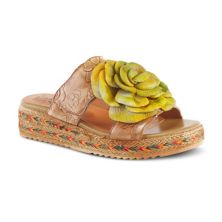 L'Artiste By Spring Step Balharbor Women's Slide Leather Dress Sandals L'ARTISTE