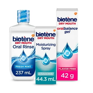 Biotene Dry Mouth Oral Rinse, Dry Mouth Spray and Moisturizing Gel Kit Biotene