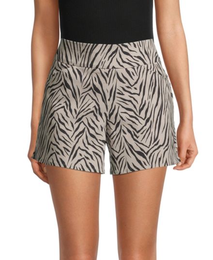Zebra-Print Dress Shorts Premise