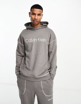 Мужской худи Calvin Klein в темно-сером цвете Calvin Klein
