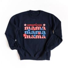 American Mama Smiley Face Sweatshirt Simply Sage Market