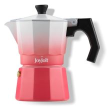 JoyJolt Итальянская кофеварка для эспрессо на 3 чашки, алюминиевая плита JoyJolt