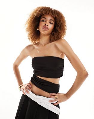 Lioness bandeau cut out top in black Lioness