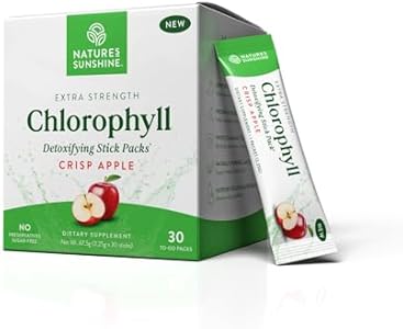 Nature's Sunshine Chlorophyll Stick Packs: Supercharge Your Detox and Boost Gut Health in Convenient, Delicious Stick Packs (Crisp Apple) Nature's Sunshine