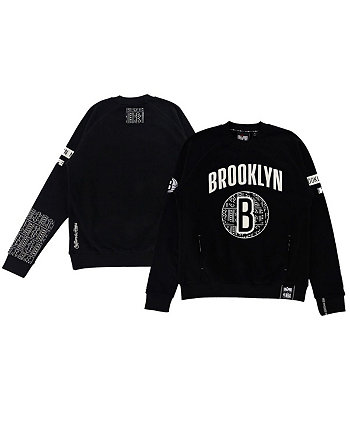 Мужской и женский пуловер-толстовка NBA x Black Brooklyn Nets Culture & Hoops Heavyweight Two Hype