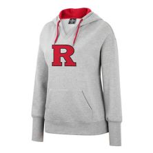 Женский пуловер с капюшоном Rutgers Scarlet Knights Heather Grey NCAA