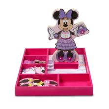 Disney Mickey Mouse & Friends Minnie Mouse Wooden Magnetic Dress-Up Doll by Melissa & Doug Melissa & Doug