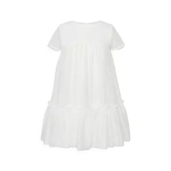Сетчатое многоярусное платье Ally для девочек Bardot Junior