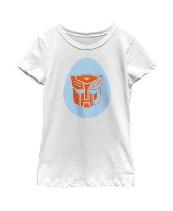Girl's Transformers Autobots Egg Logo  Child T-Shirt HASBRO