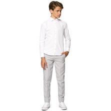 Белая однотонная рубашка OppoSuits для мальчиков 10–16 лет OppoSuits