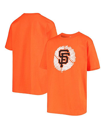 Youth Boys Orange San Francisco Giants Baseball T-shirt Bimm Rider Sportswear