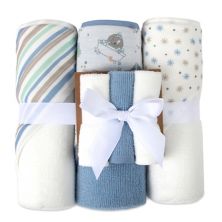 Набор детских банных полотенец и мочалок с капюшоном из 6 предметов Baby Essentials Baby Essentials