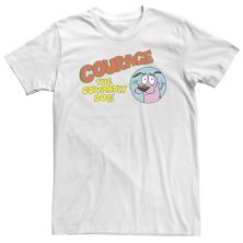 Зеленая футболка с рисунком похищения Big & Tall Courage The Cowardly Dog Cartoon Network