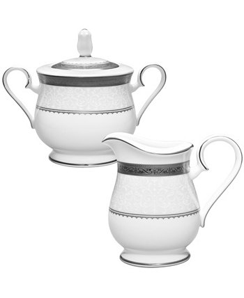 Odessa Platinum Sugar Creamer Set Noritake