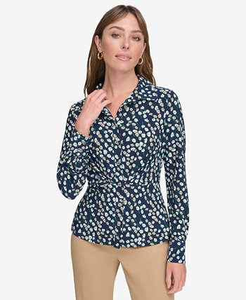 Женская блузка на пуговицах с принтом Tommy Hilfiger