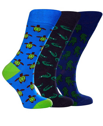 Women's Ancient Bundle W-Cotton Novelty Crew Socks with Seamless Toe Design, Pack of 3 Love Sock Company