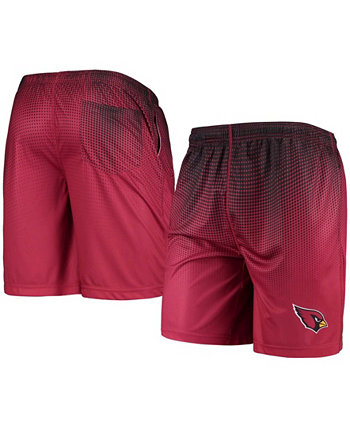 Мужские шорты для тренинга Cardinal и Black Arizona Cardinals с пиксельным градиентом FOCO