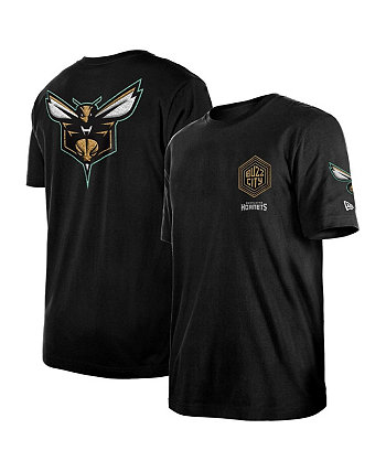 Мужская черная футболка Charlotte Hornets 2022/23 City Edition Elite Pack New Era