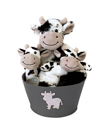 Плюшевый детский подарочный набор из 4 предметов Cow Trend Lab