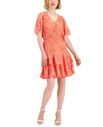 Tiered Ruffle A-Line Dress Taylor