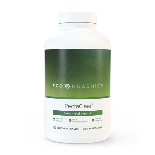 PectaClear™ Detox Formula - 180 вегетарианских капсул для детоксикации Econugenics