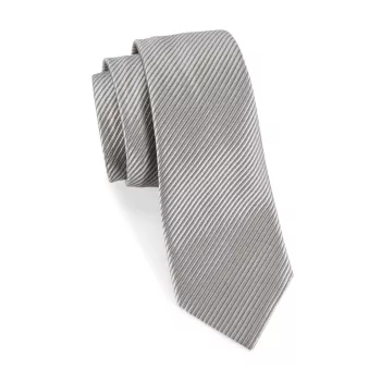 Текстурированный шелковый жаккардовый галстук Emporio Armani