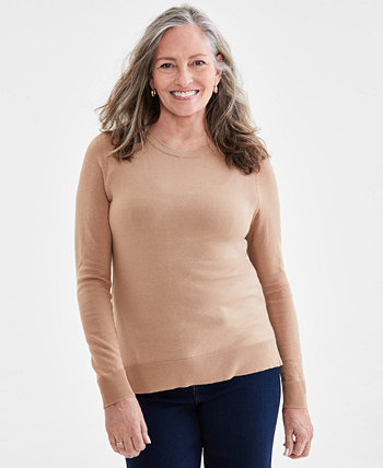 Миниатюрный свитер с круглым вырезом, созданный для Macy's Style & Co