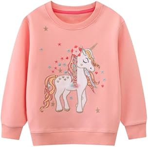 Bumeex Toddler Girl Sweatshirt Clothes Outfit,Cotton Crewneck Christmas Clothing Bumeex