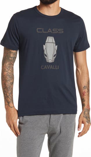 Футболка с логотипом Class Cavalli Roberto Cavalli
