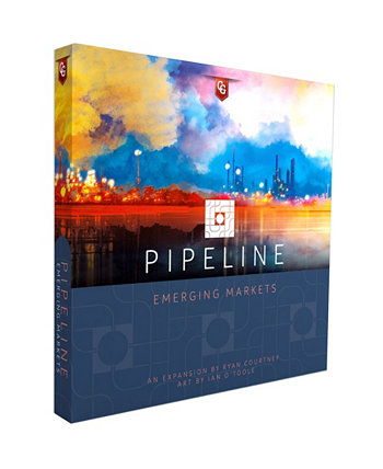 Pipeline Emerging Markets Expansion Tile Laying Economic Strategy Board Game, 78 Pieces Capstone Games