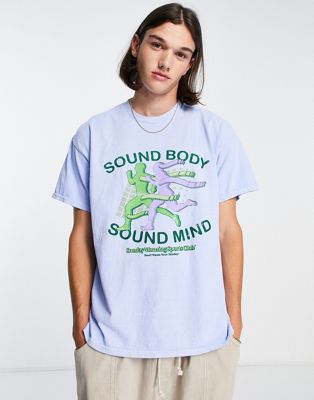 Синяя футболка Sound Body Sound Mind Vintage Supply Vintage Supply
