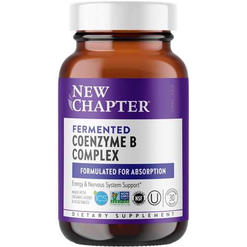 Комплекс ферментированного кофермента В New Chapter — 30 вегетарианских таблеток New Chapter