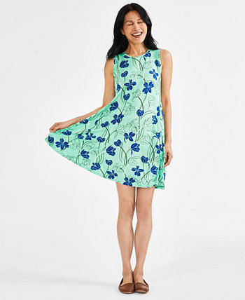 Миниатюрное платье-шлепанцы с цветочным принтом, созданное для Macy's Style & Co