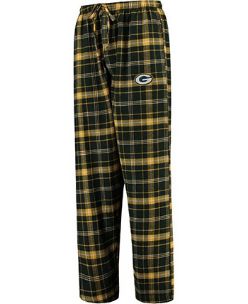 Мужские фланелевые пижамные брюки в клетку Green Bay Packers Ultimate в клетку Green Bay Concepts Sport