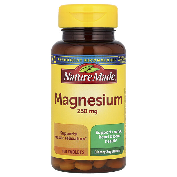 Магний - 250 мг - 100 таблеток - Nature Made Nature Made