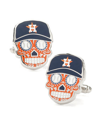 Мужские запонки Houston Astros с сахарным черепом MLB