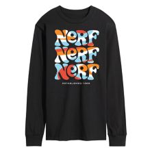 Мужская футболка Nerf с длинными рукавами и рисунком в стиле ретро Nerf