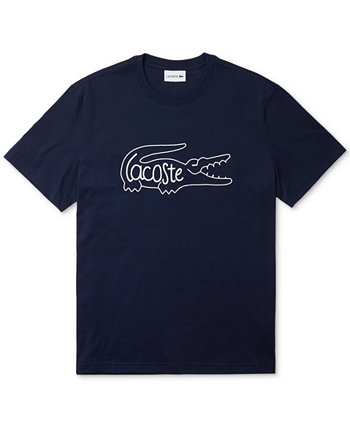 Мужская хлопковая футболка Lacoste с логотипом Lacoste