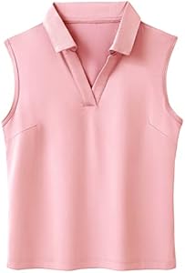 MERIABNY Girls Golf Polo Shirts Sleeveless V Neck Shirts for 5-12 Years MERIABNY