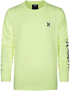 Hurley Boys' Long Sleeve UPF 50+ Rash Guard Swim Shirt Hurley