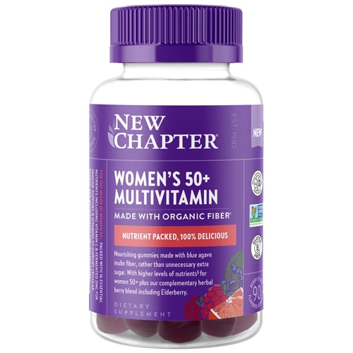 Женские мультивитамины New Chapter 50 Plus — 90 жевательных конфет New Chapter