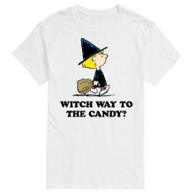 Футболка Big & Tall Peanuts Witch Way To Candy License