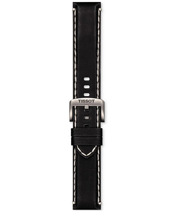 Official Interchangeable Black Leather Watch Strap Tissot